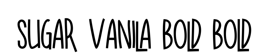 SUGAR VANILA BOLD Bold Font Download Free